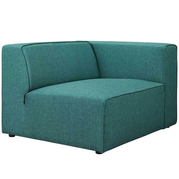 Modway Furniture 27 H x 45.5 W x 37 D in. Mingle Fabric Armchair, Teal EEI-2722-TEA